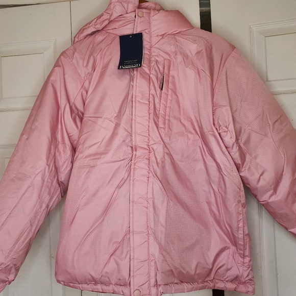 Lands End Girls Reversible Down Jacket L 14-16 - NWT - Picture 4 of 12